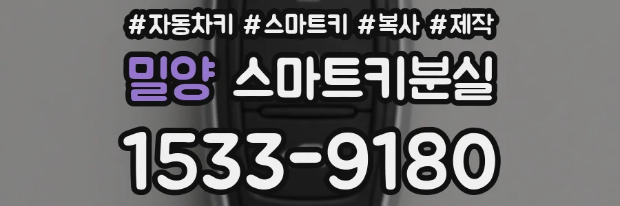 밀양 스마트키분실