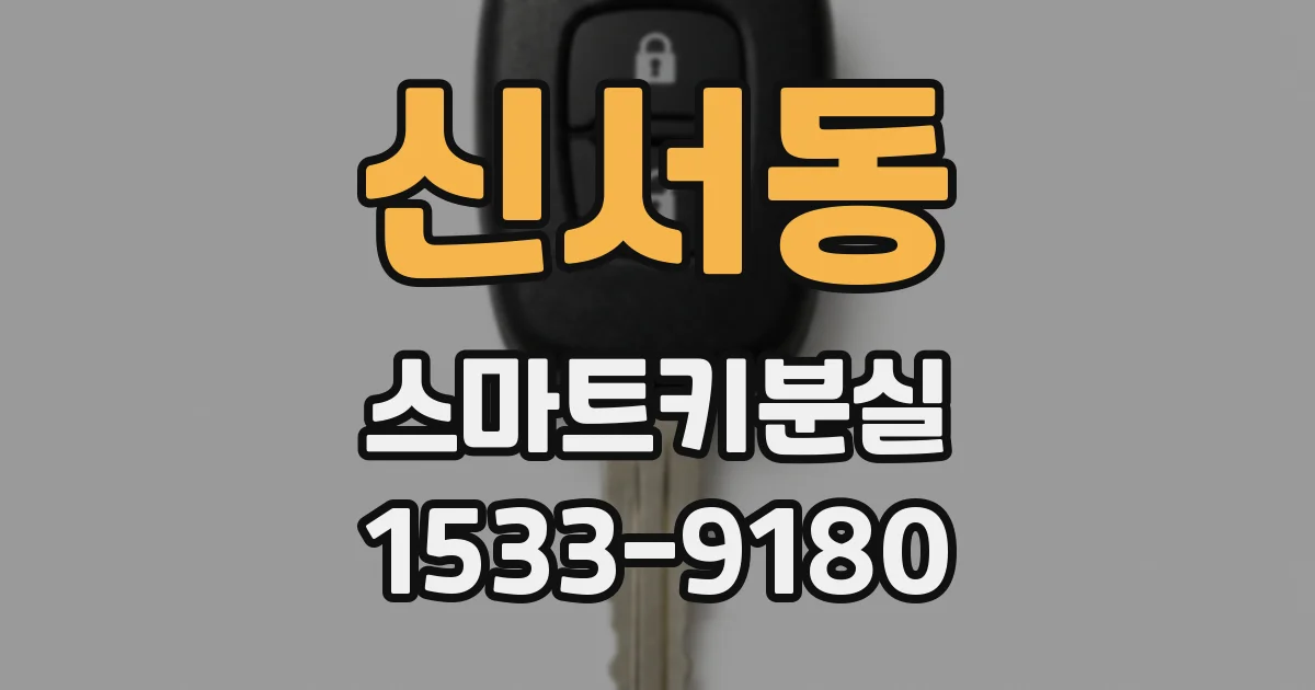 신서동 스마트키분실