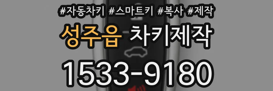 성주읍 차키제작