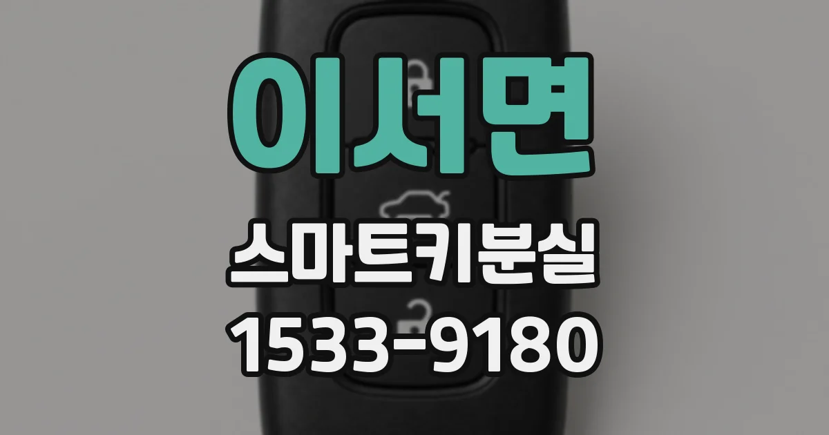 이서면 스마트키분실
