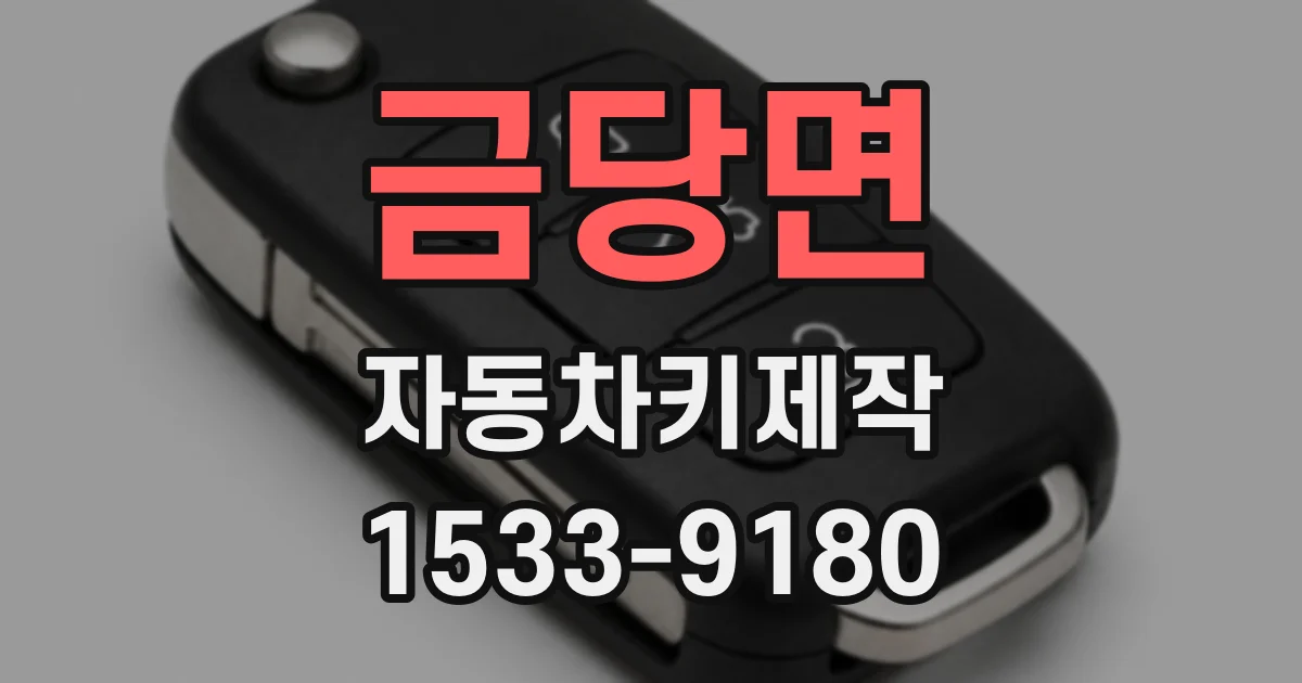 금당면 자동차키제작