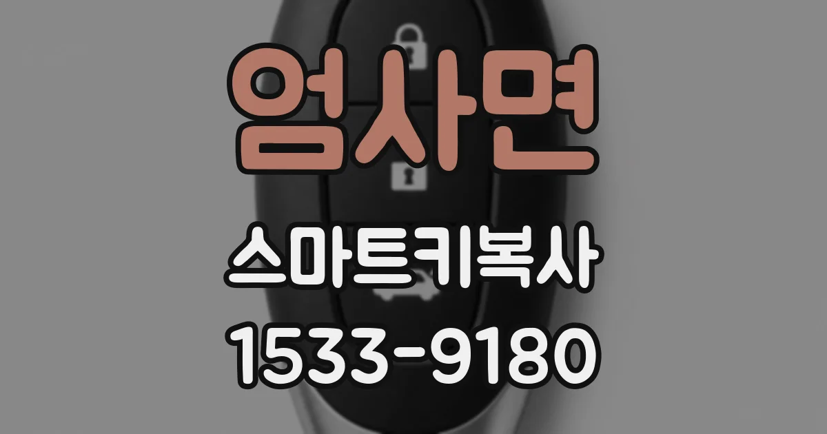 엄사면 스마트키복사