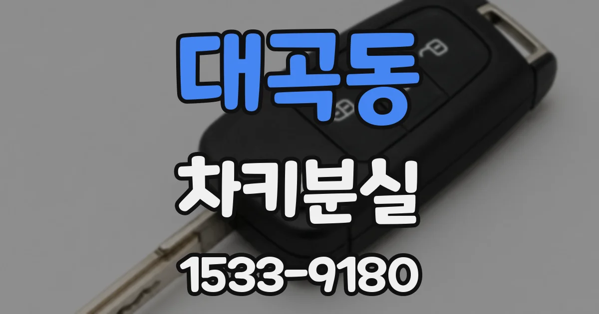 대곡동 차키분실