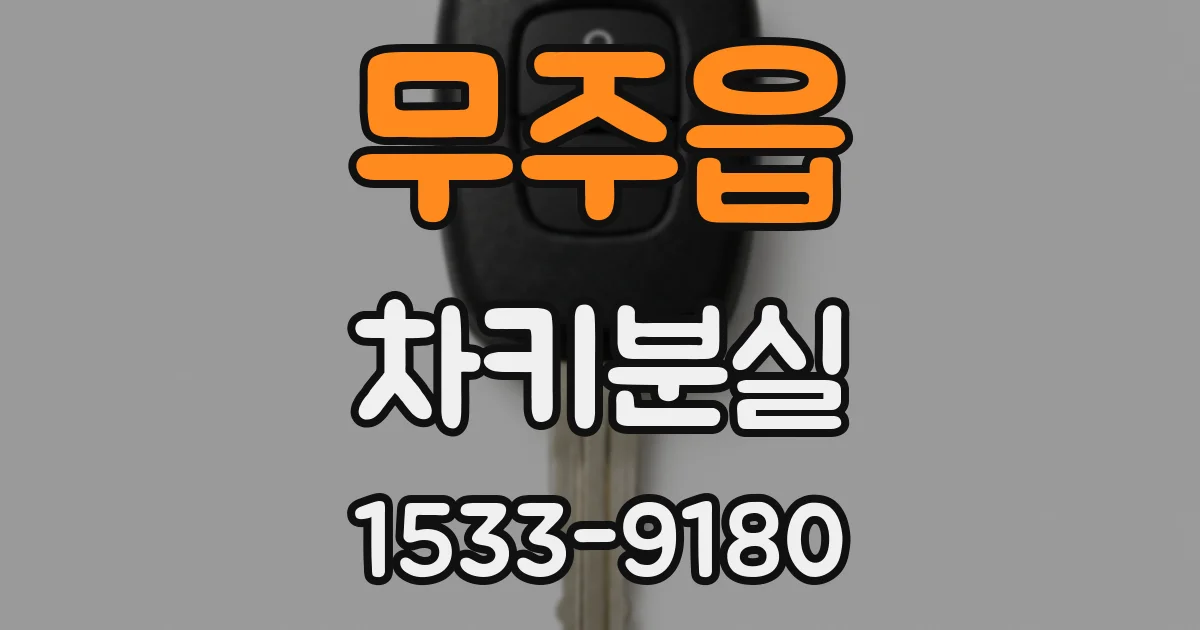 무주읍 차키분실