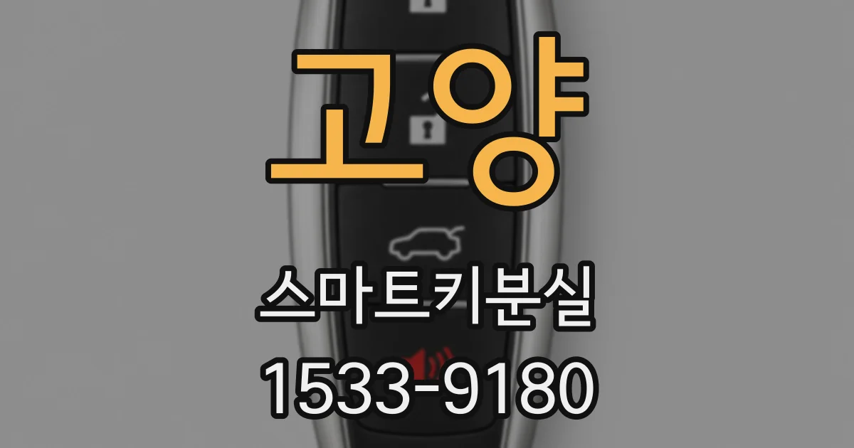 고양 스마트키분실