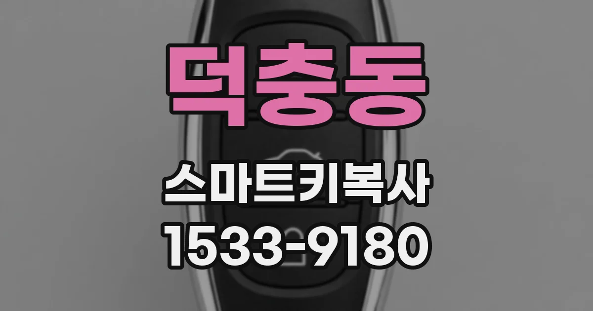 덕충동 스마트키복사