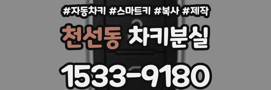 천선동 차키분실
