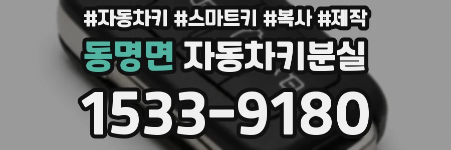동명면 자동차키분실