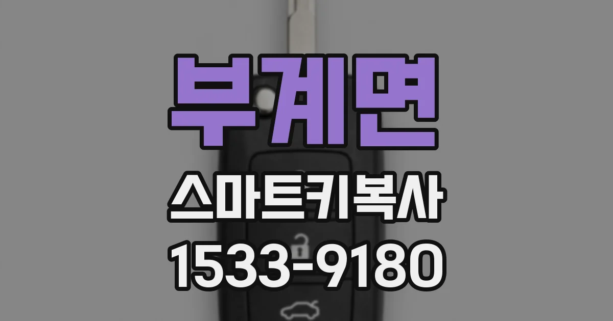 부계면 스마트키복사