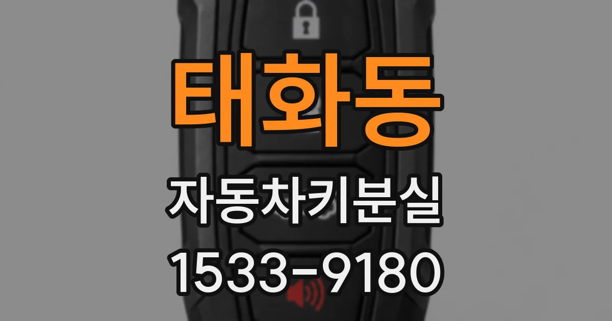 태화동 자동차키분실