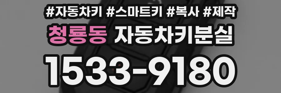 청룡동 자동차키분실