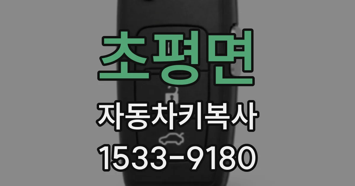 초평면 자동차키복사