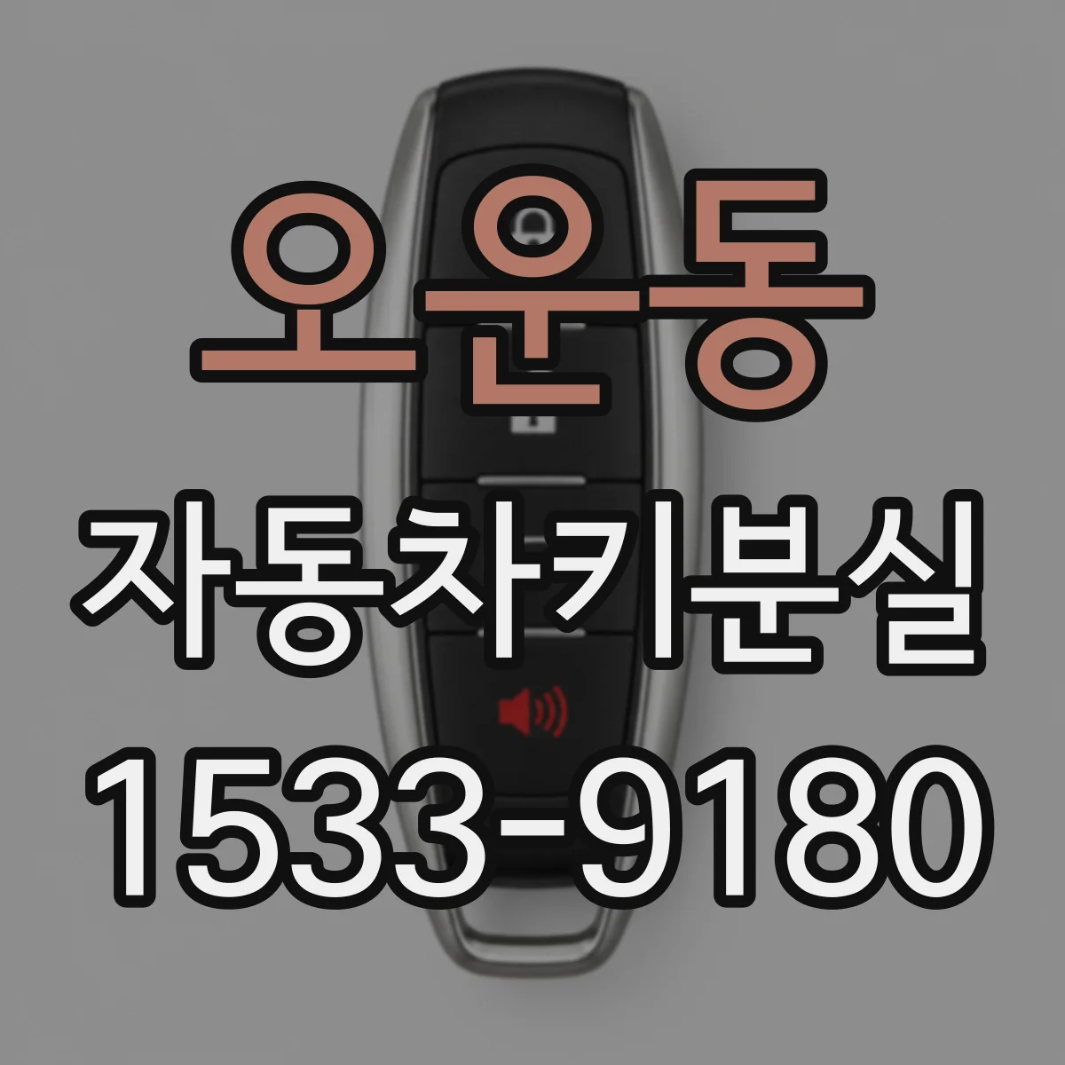 오운동 자동차키분실