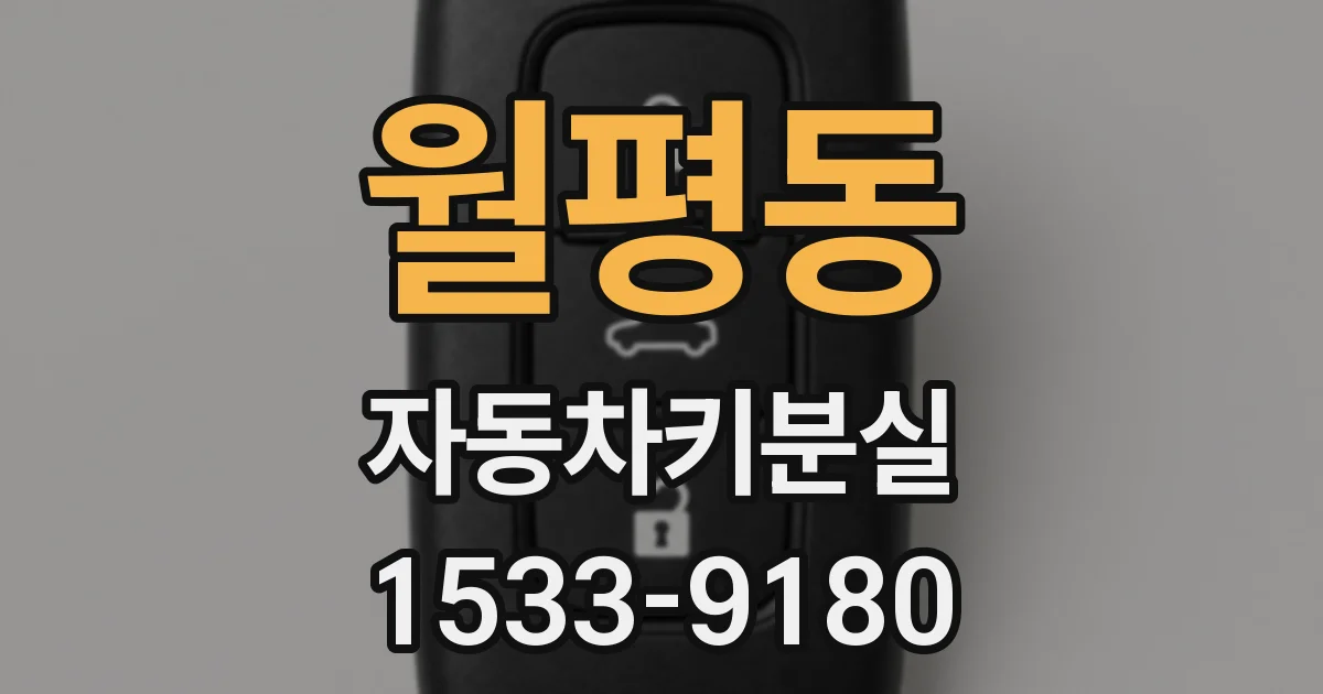 월평동 자동차키분실
