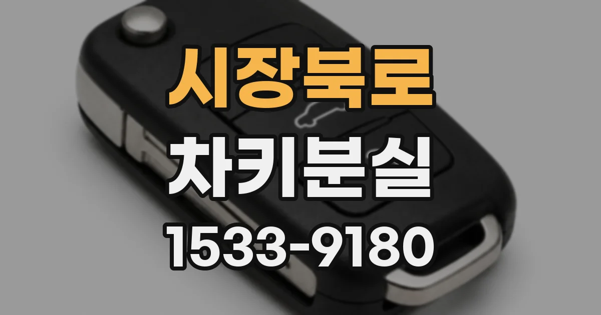 시장북로 차키분실