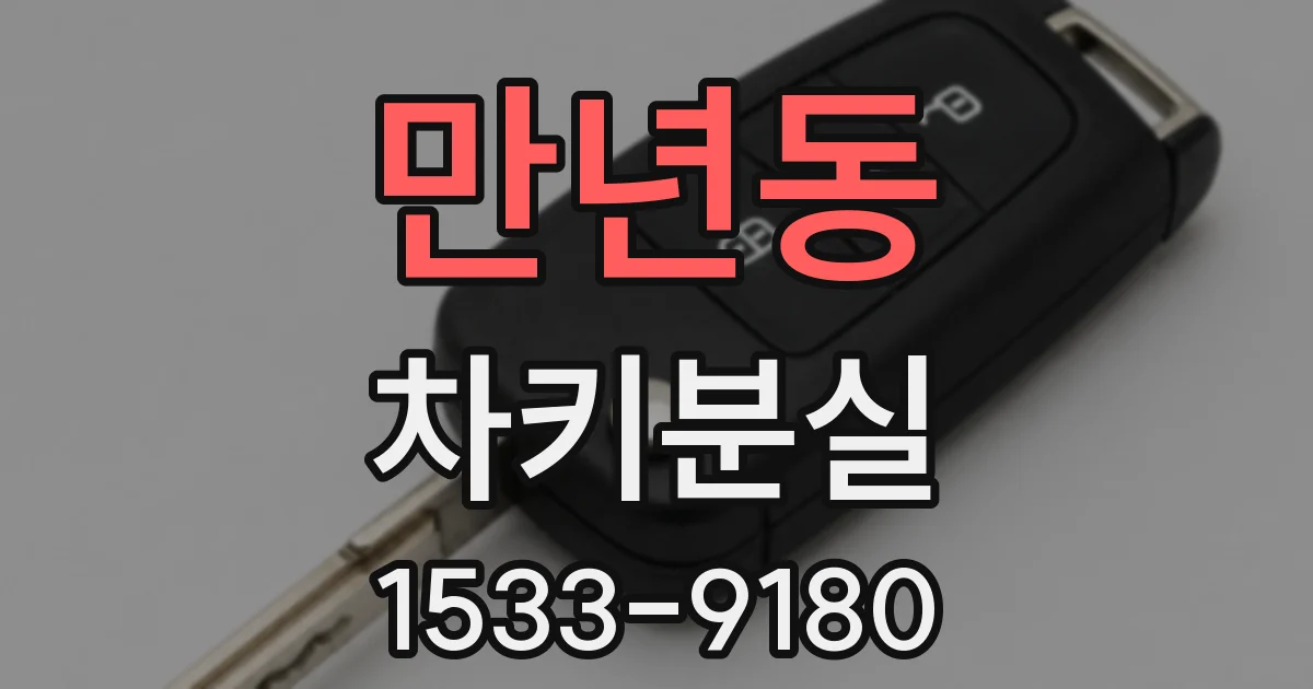 만년동 차키분실