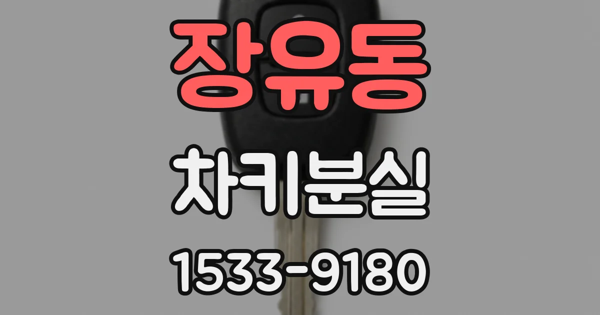 장유동 차키분실