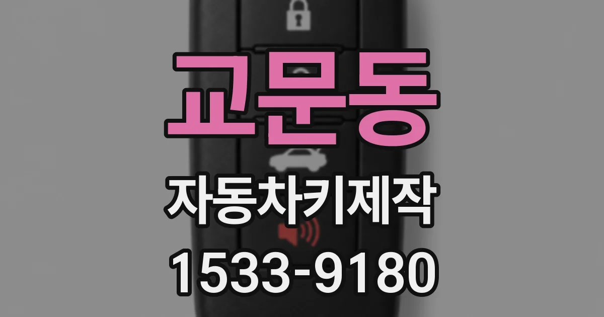교문동 자동차키제작