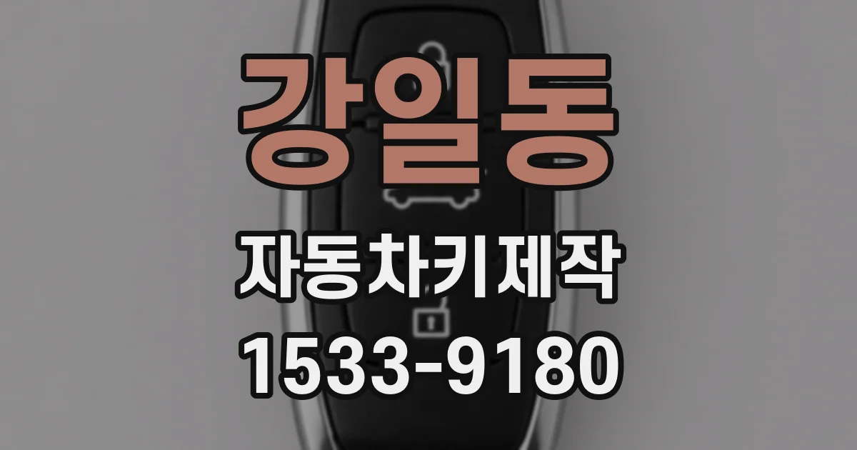 강일동 자동차키제작