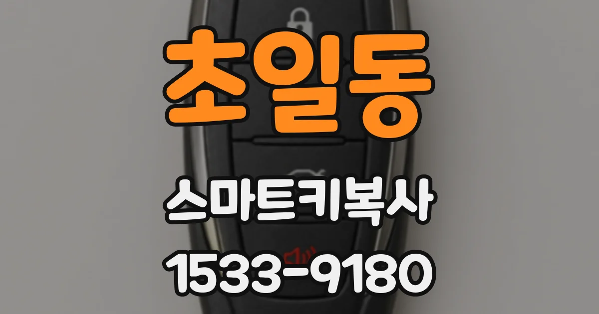 초일동 스마트키복사