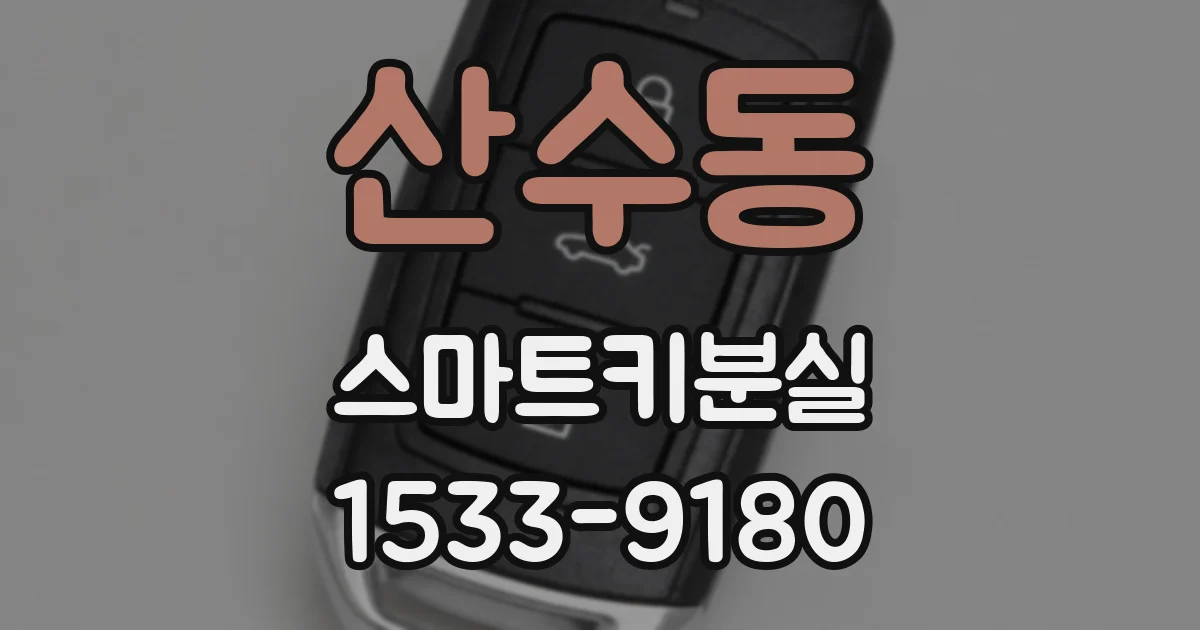 산수동 스마트키분실