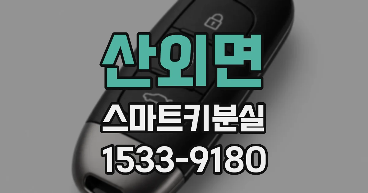 산외면 스마트키분실
