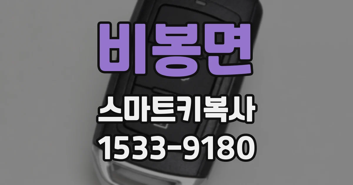 비봉면 스마트키복사