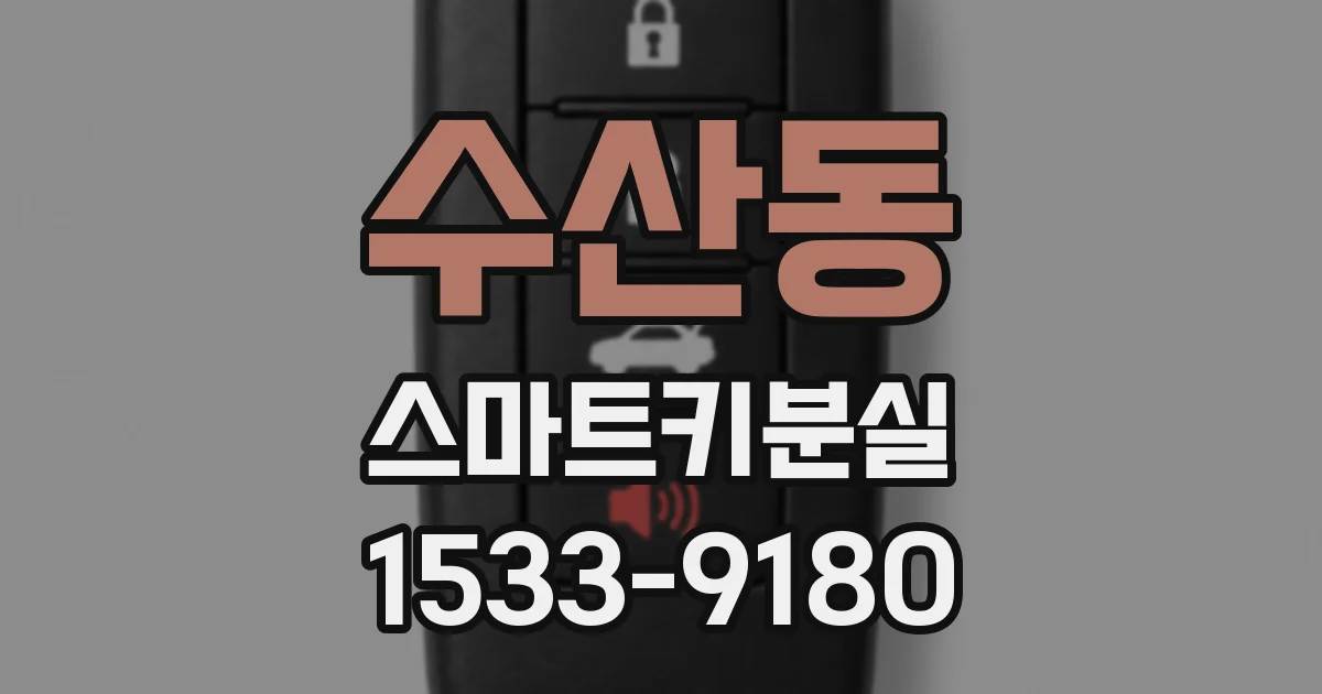수산동 스마트키분실