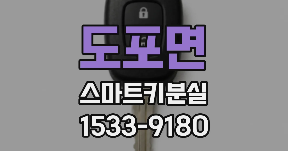 도포면 스마트키분실