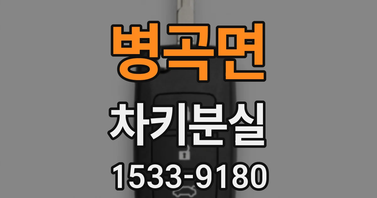 병곡면 차키분실
