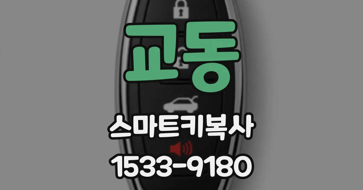 교동 스마트키복사