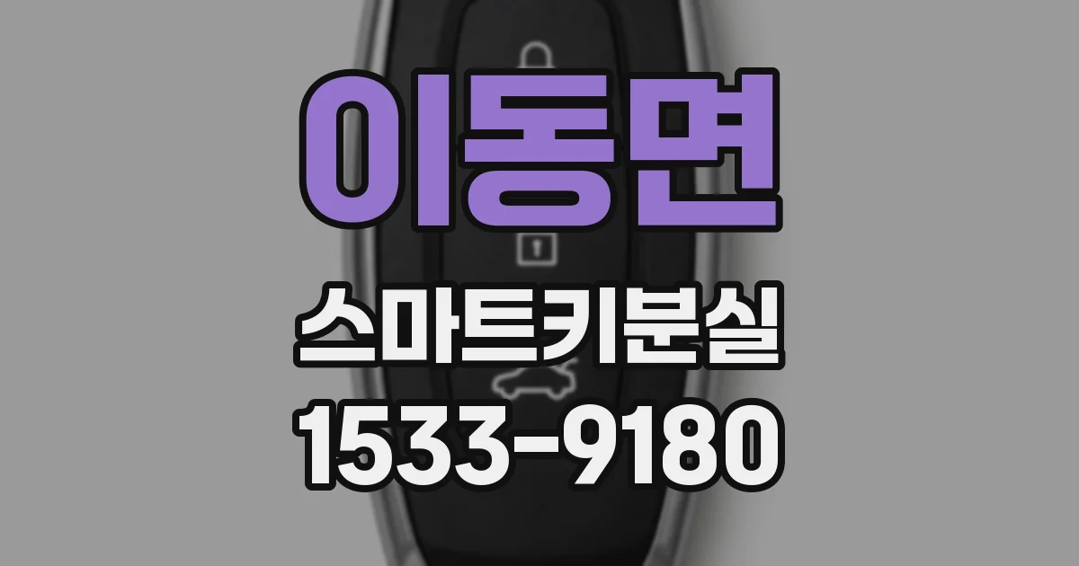 이동면 스마트키분실