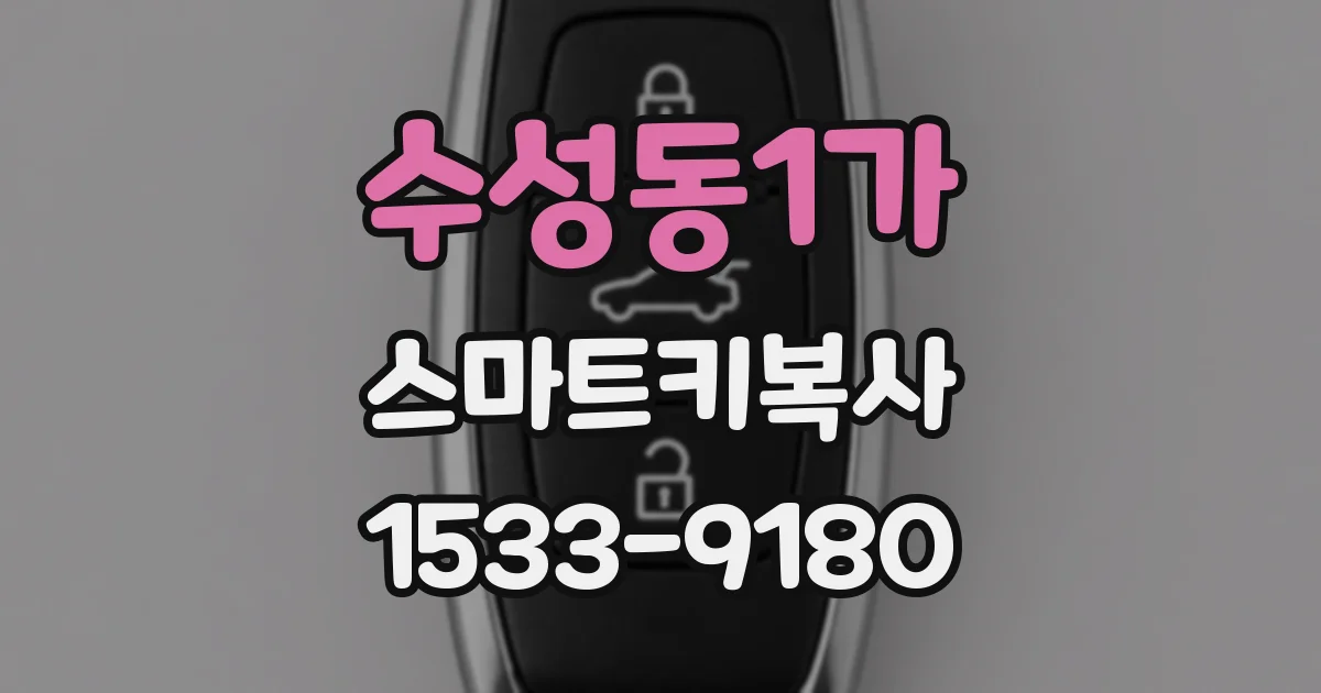 수성동1가 스마트키복사