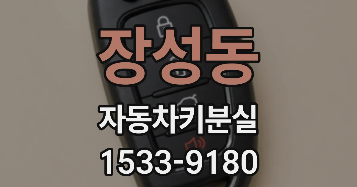장성동 자동차키분실