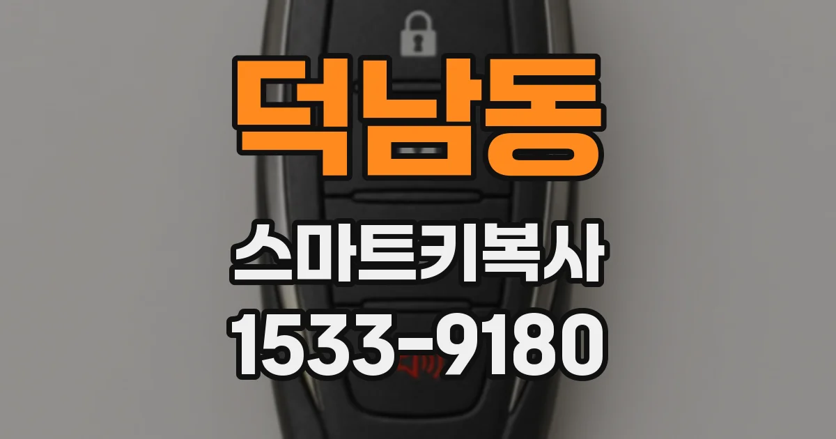 덕남동 스마트키복사