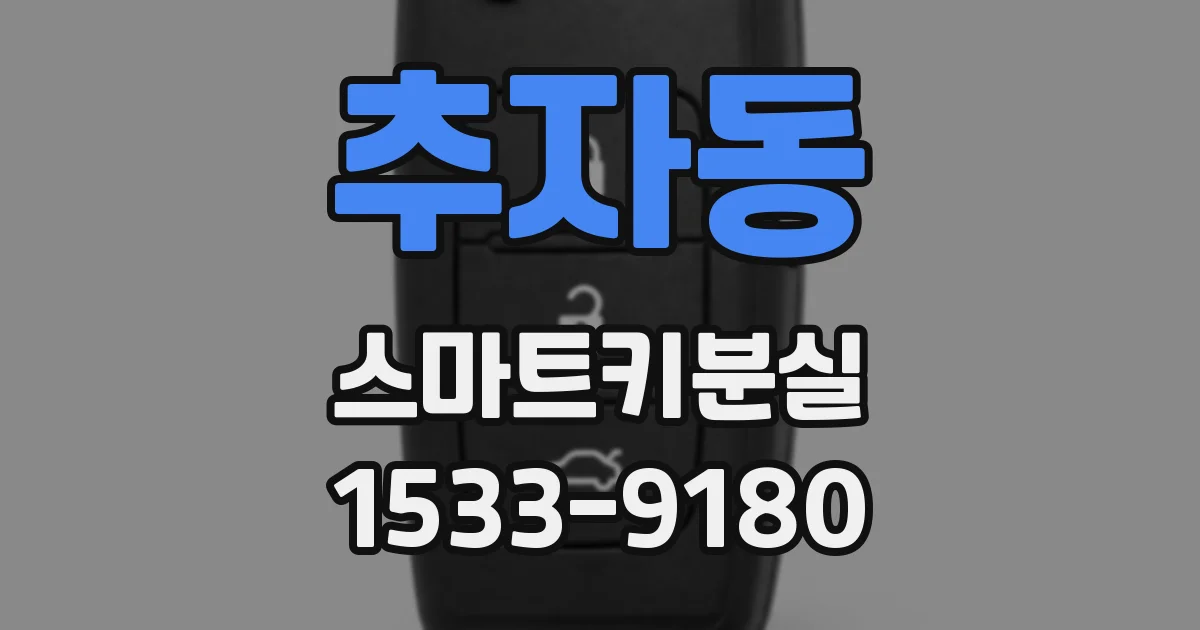 추자동 스마트키분실