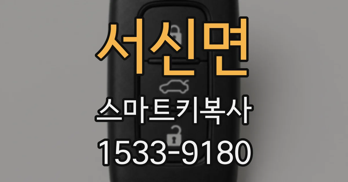 서신면 스마트키복사