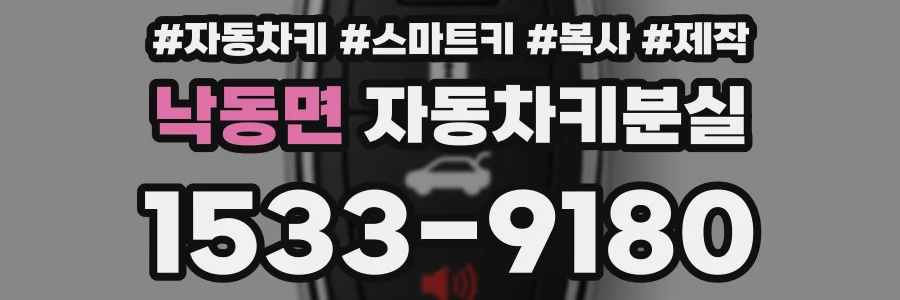 낙동면 자동차키분실