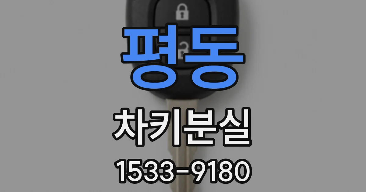 평동 차키분실
