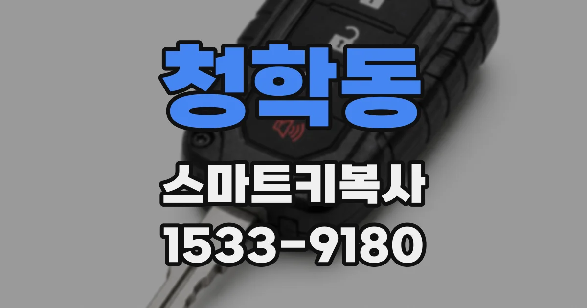 청학동 스마트키복사
