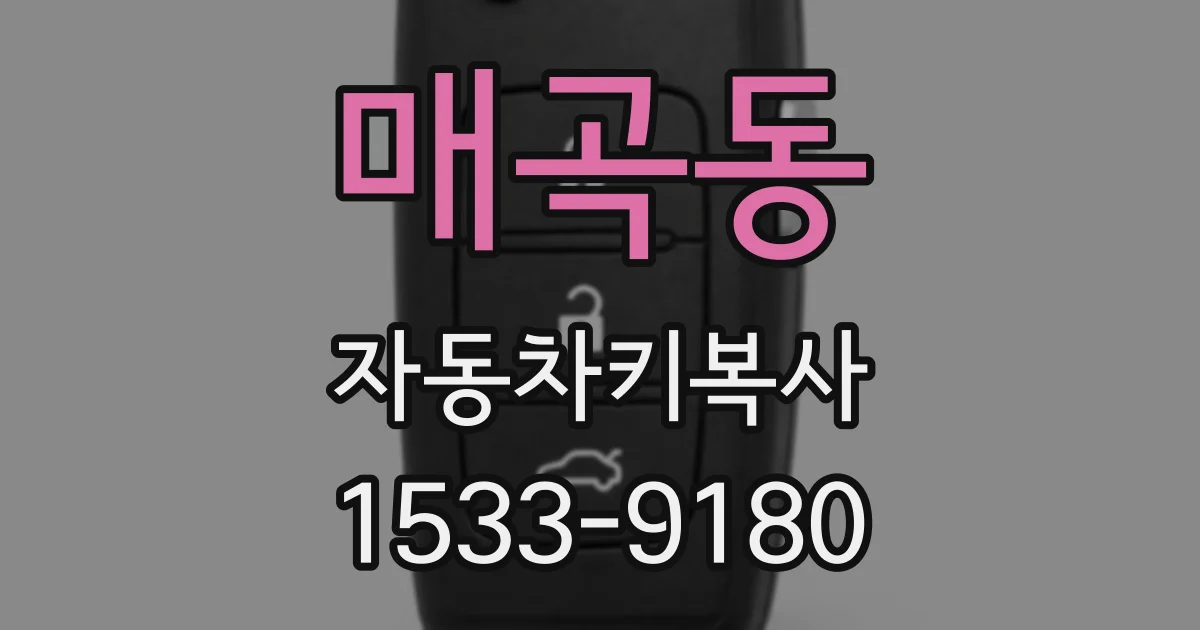 매곡동 자동차키복사
