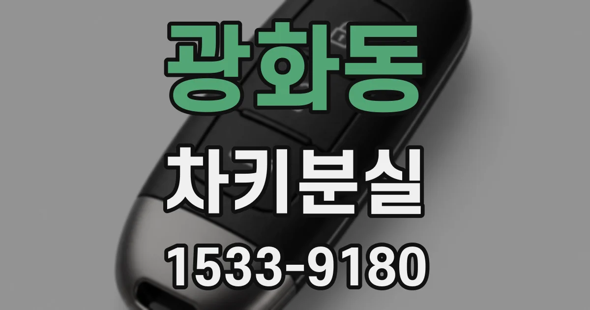광화동 차키분실