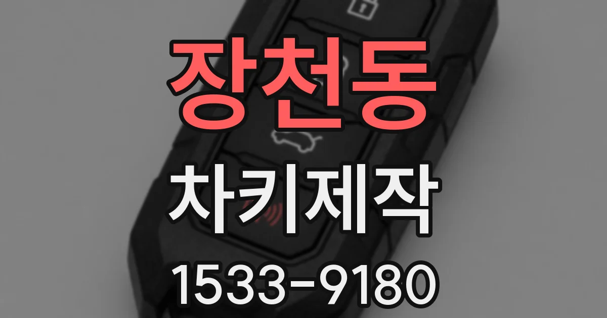 장천동 차키제작