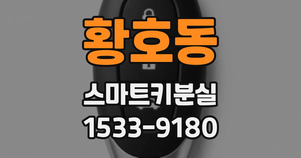 황호동 스마트키분실