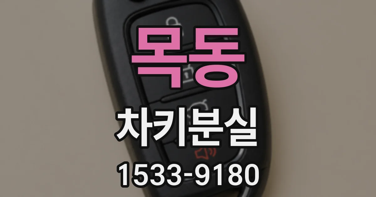 목동 차키분실