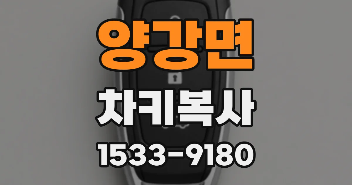 양강면 차키복사