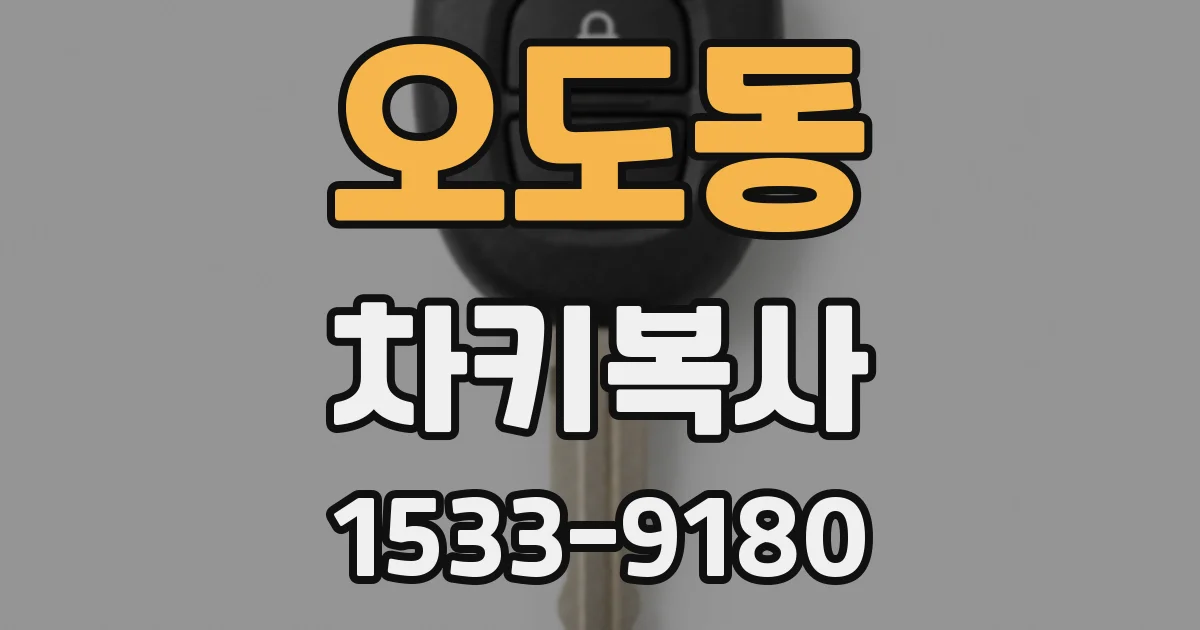 오도동 차키복사
