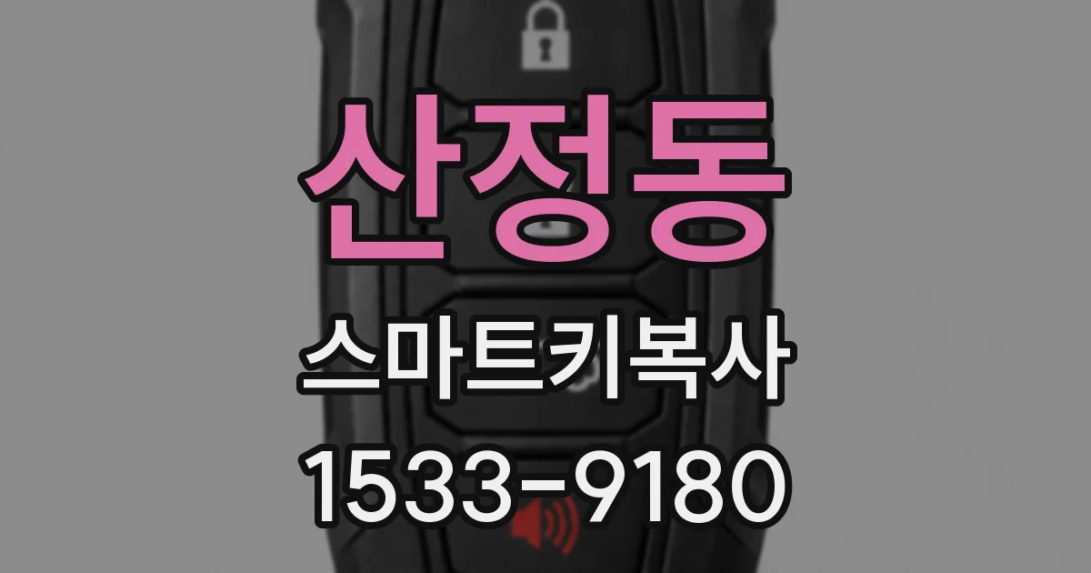 산정동 스마트키복사