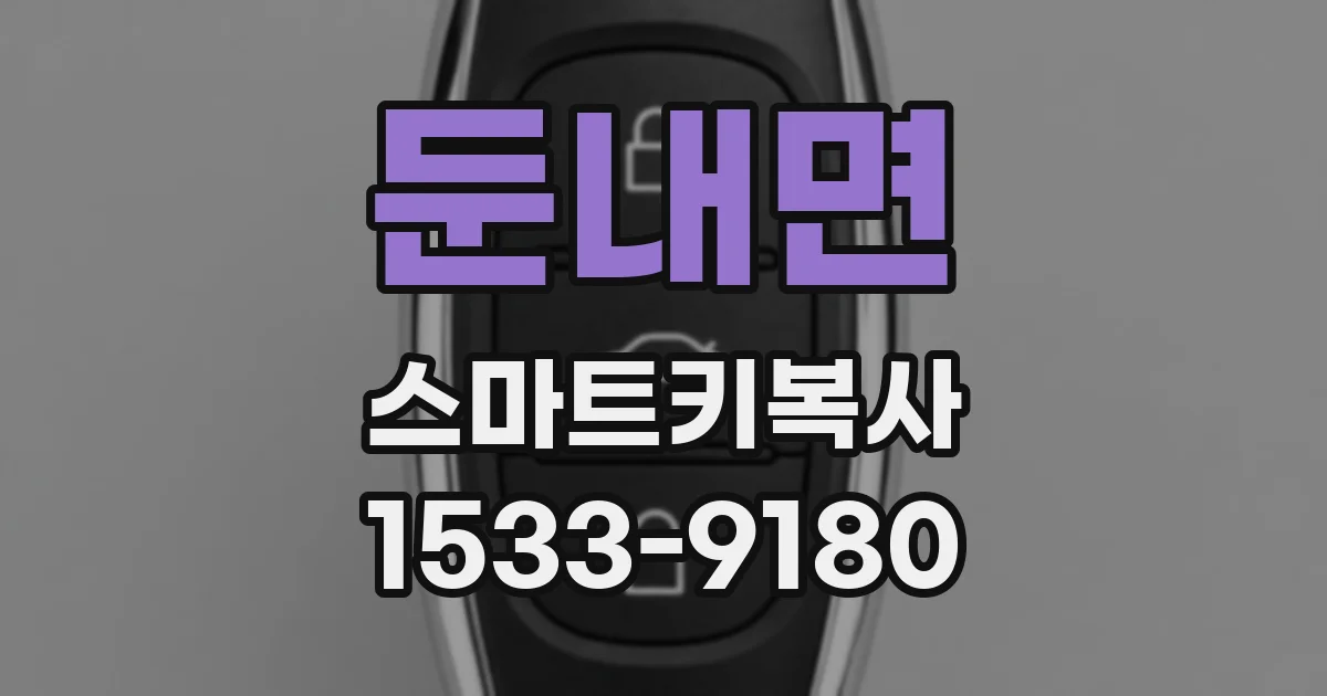 둔내면 스마트키복사
