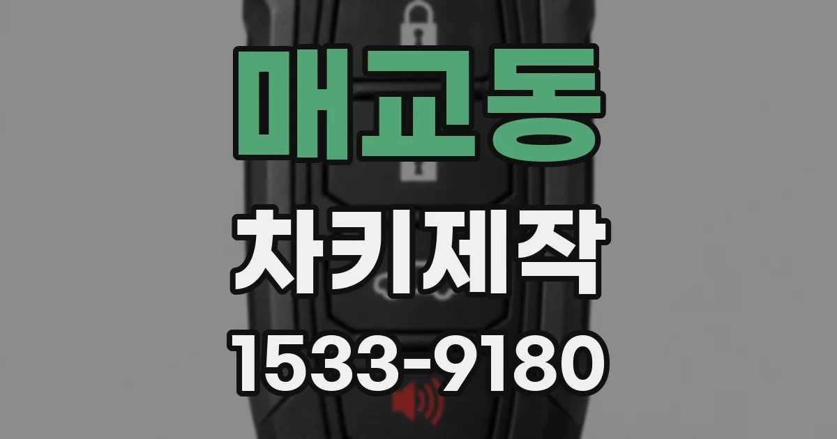 매교동 차키제작